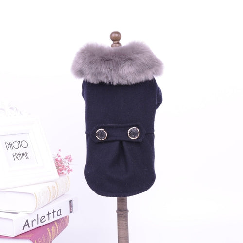 Bipedal Woolen Dog Coat – Cozy Winter Elegance for Your Pup