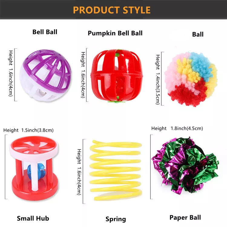 20-Piece Cat Toy Set with Tunnel β Assorted Interactive Toys for Endless Feline Fun!