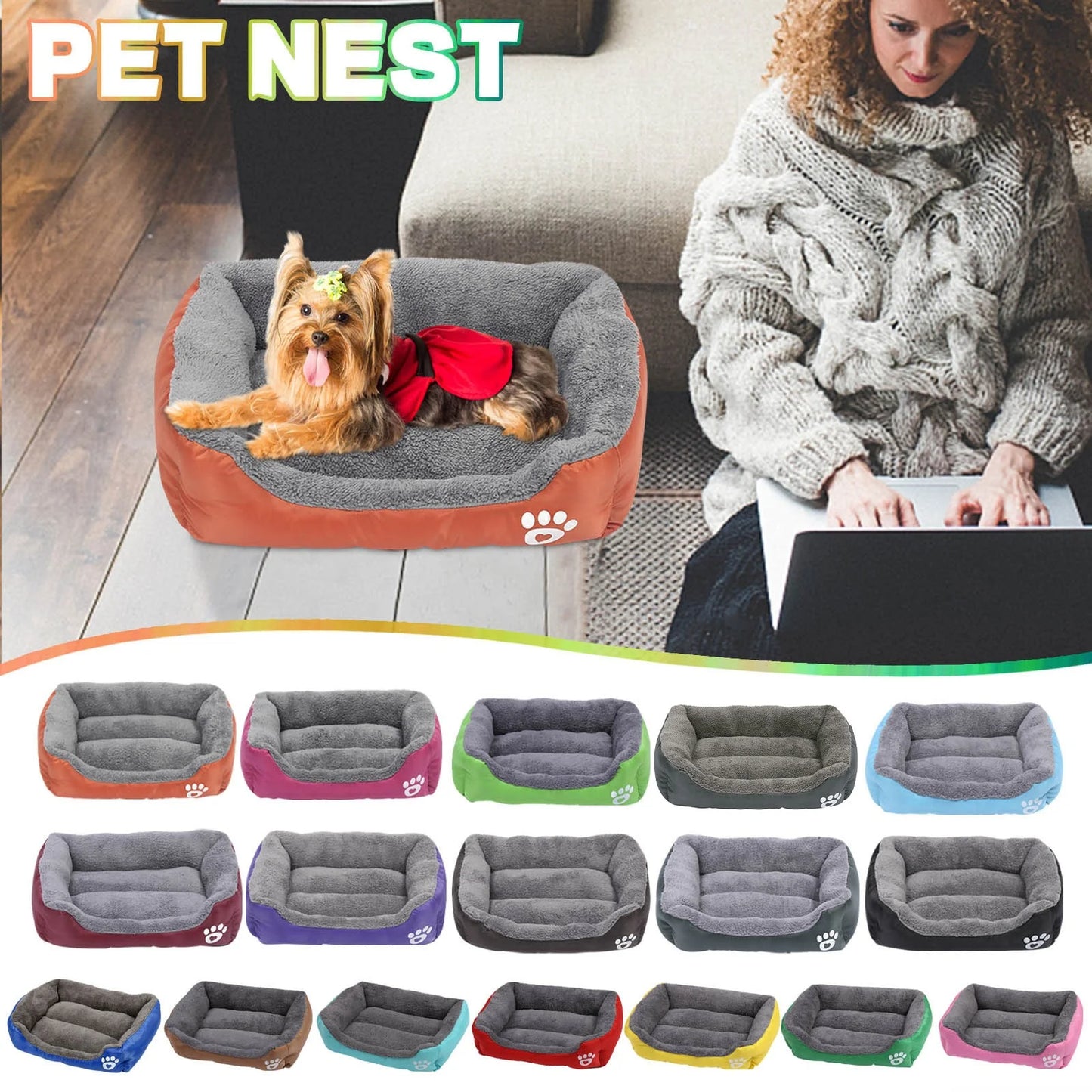 Dog Bed Medium Size Dog Pet Winter Warm Pet Bed Pet Supplies and Dog Sleeping Bed Clearance Items