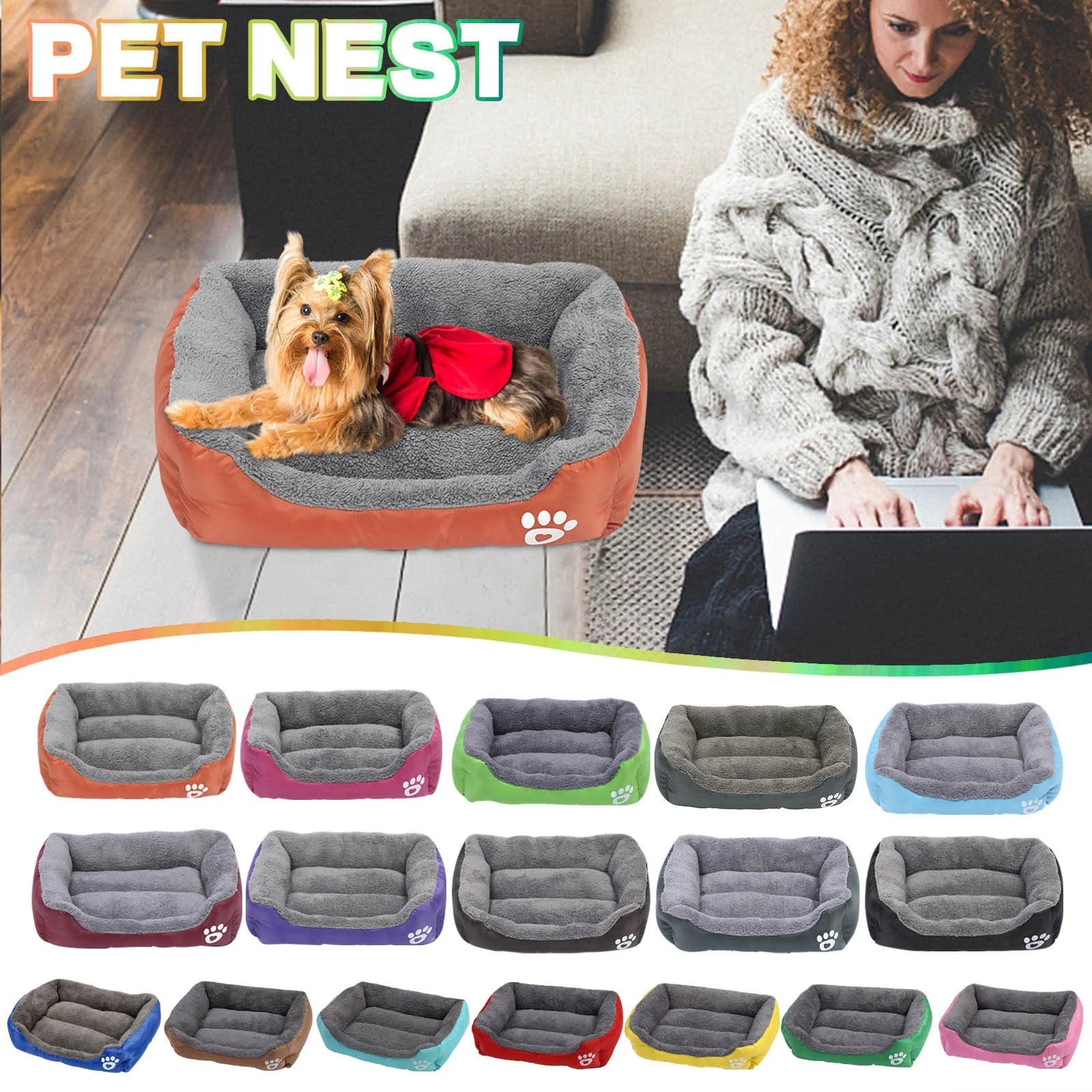 Dog Bed Medium Size Dog Pet Winter Warm Pet Bed Pet Supplies and Dog Sleeping Bed Clearance Items
