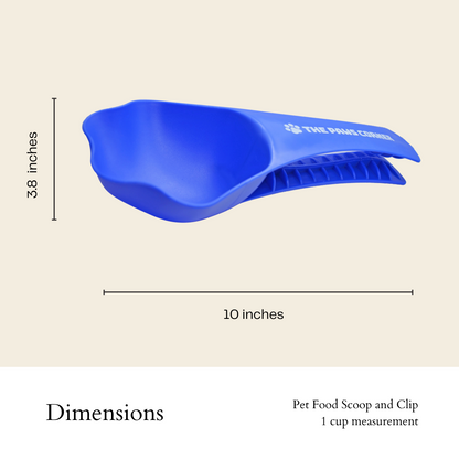 2-in-1 Paw-Shaped Pet Food Scoop with Clip – 1 Cup | The Paws Corner®