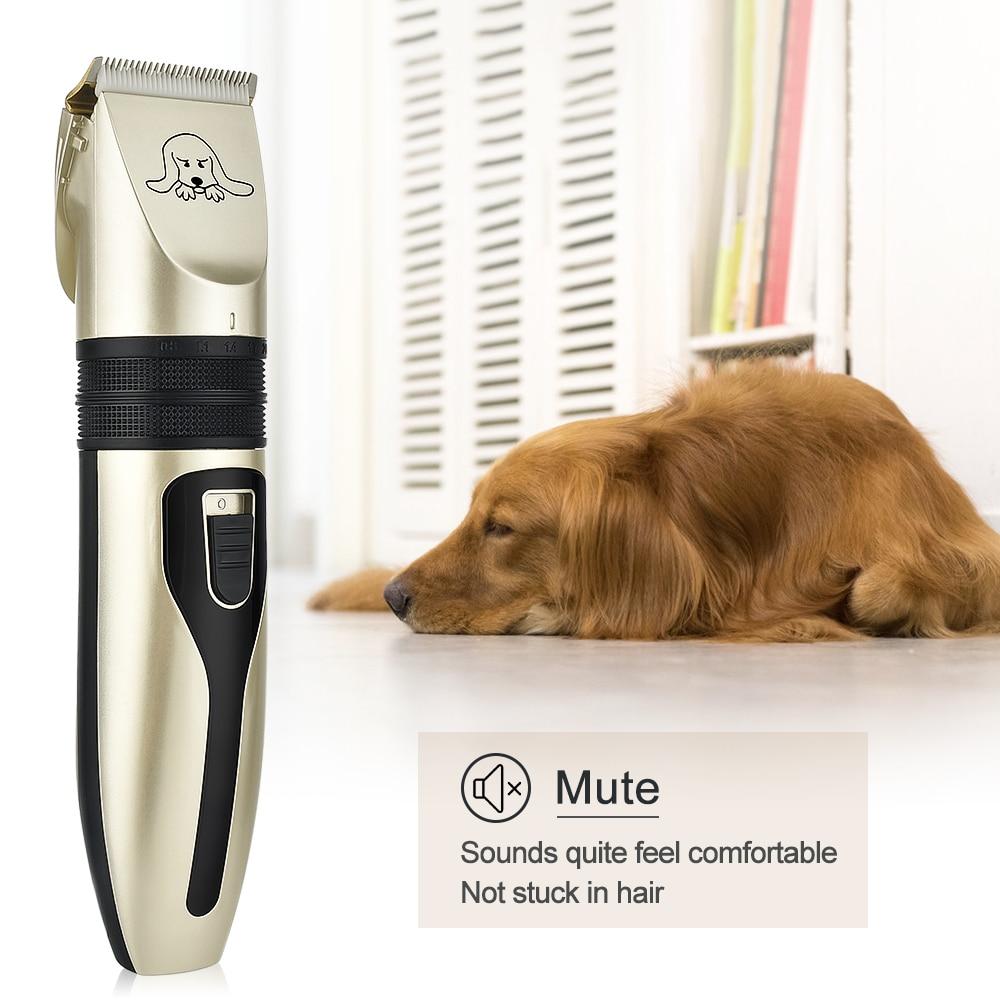 Pet Hair Clipper Set – Professional Grooming Trimmer Kit for Dogs & Cats (Black & Gold)