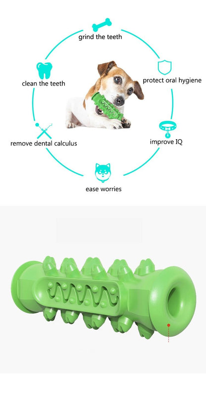Doggy Dental Chew Toy – Tooth-Cleaning & Teething Aid | Durable Rubber | 6" Length
