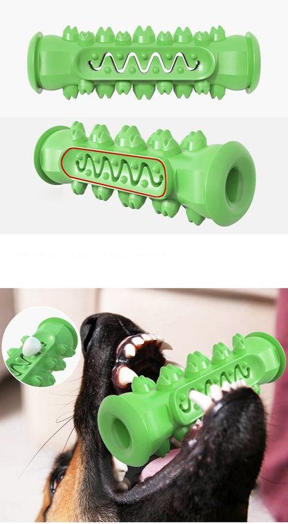 Doggy Dental Chew Toy – Tooth-Cleaning & Teething Aid | Durable Rubber | 6" Length
